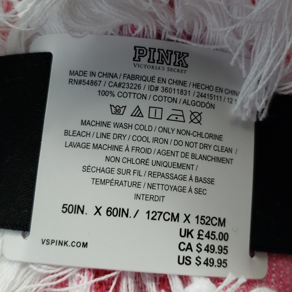 NEW! VS PINK Festival Blanket - Picture 4 of 5